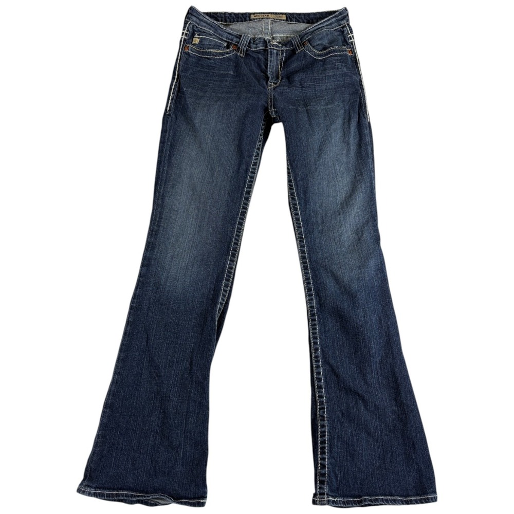 Big Star Maddie Bootcut Jeans Womens 27 Blue Denim Stretch‎ Mid Rise Fit Casual